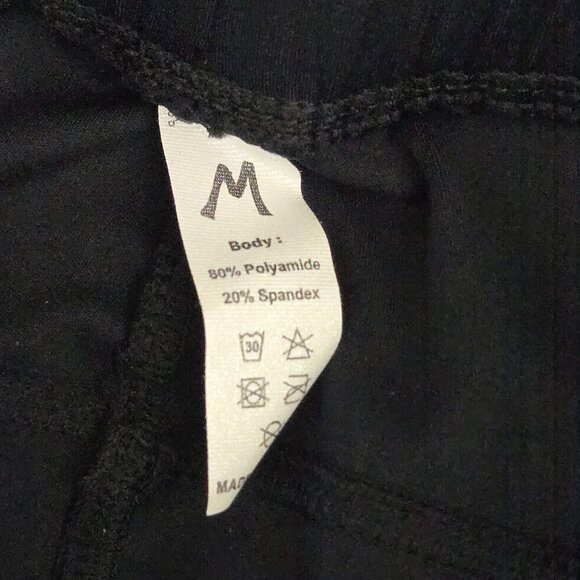 NWOT | Black Activewear Running Training Shorts Drawstring Pockets | Medium - Picture 4 of 5